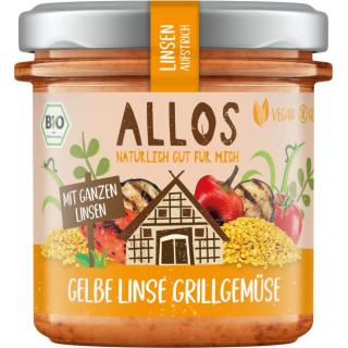 Brotaufstrich Gelbe Linse Grillgemüse
