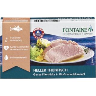 Fisch Thunfisch hell in Sonnenblumenöl