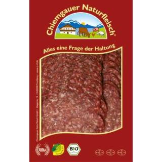 Salami Rindersalami geschnitten