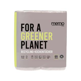 Küchenrollen Recyling ´memo´ 3 lagig / 2 Rollen