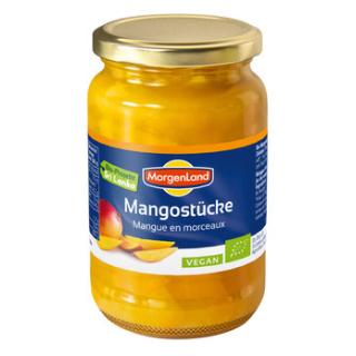 Mango-Stücke im Glas