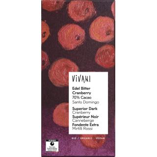 Schokolade Edel Bitter Cranberry, Santo Domingo