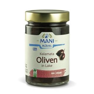 Oliven Kalamata-Oliven in Lake mit Stein