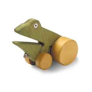 Frosch zum nachziehen - aus Holz